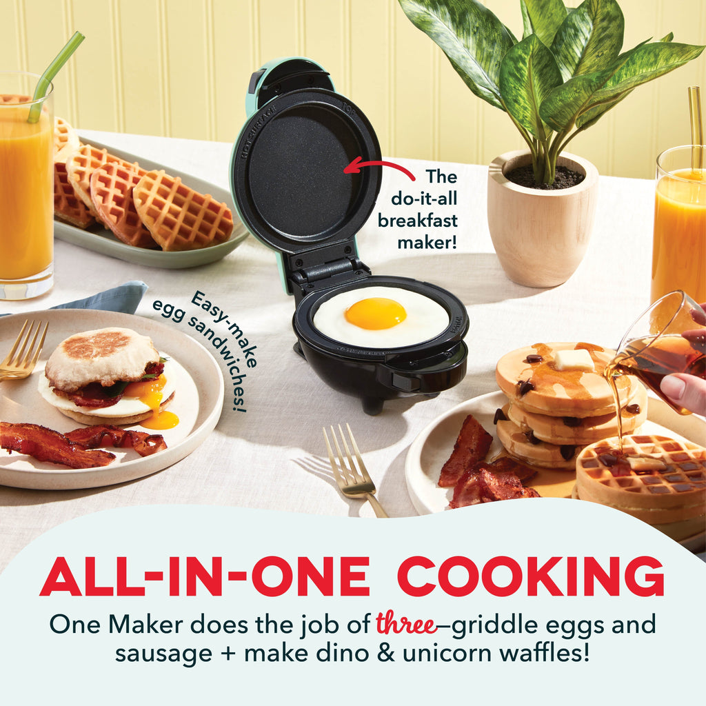 MultiMaker Mini System with Removable Plates: Waffle & Griddle G4　lL wW