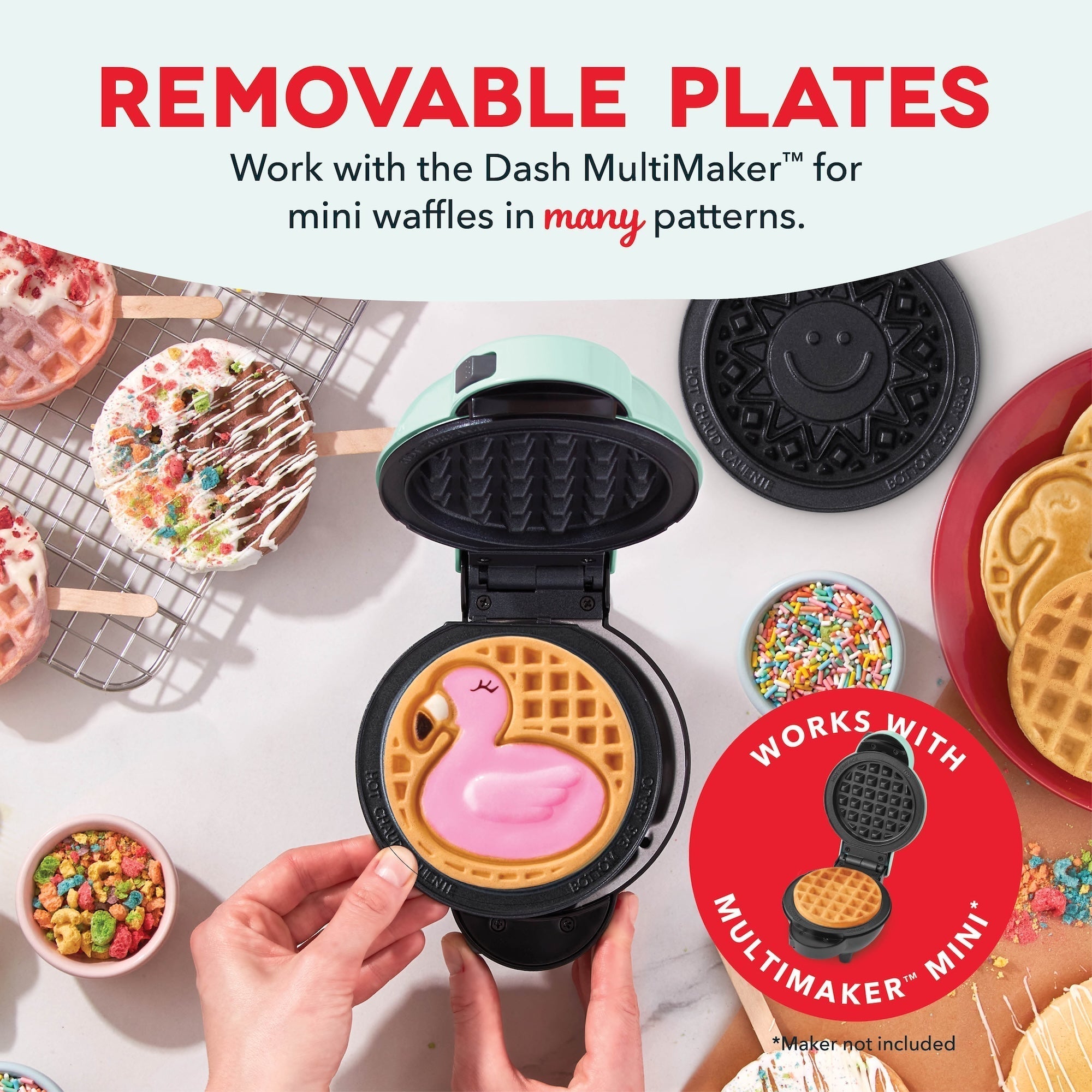 MultiMaker Mini System: Removable Plate Sets E2　t5 uh