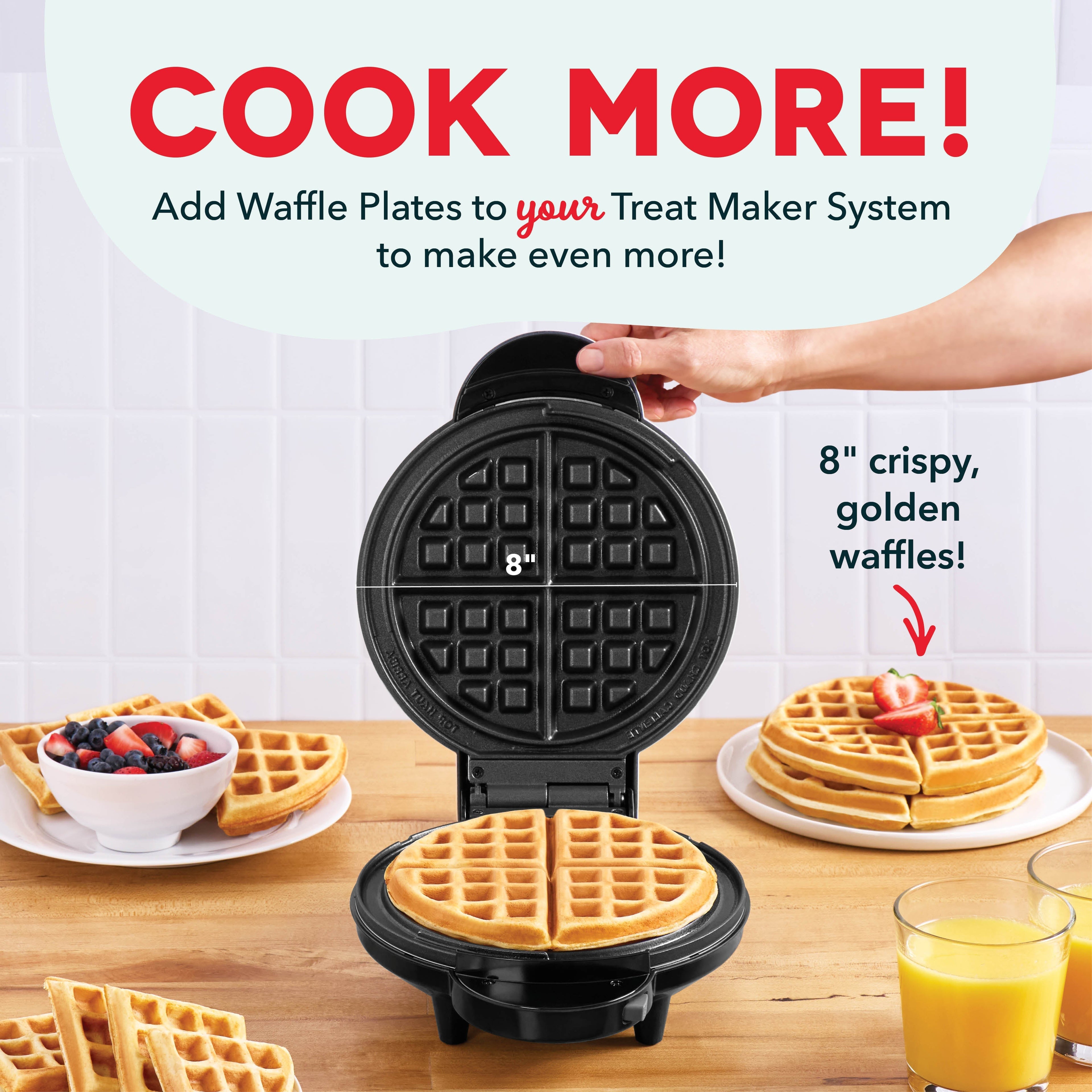 MultiMaker Treat Maker 2pc Plate Pack Waffle S7　Vf kU