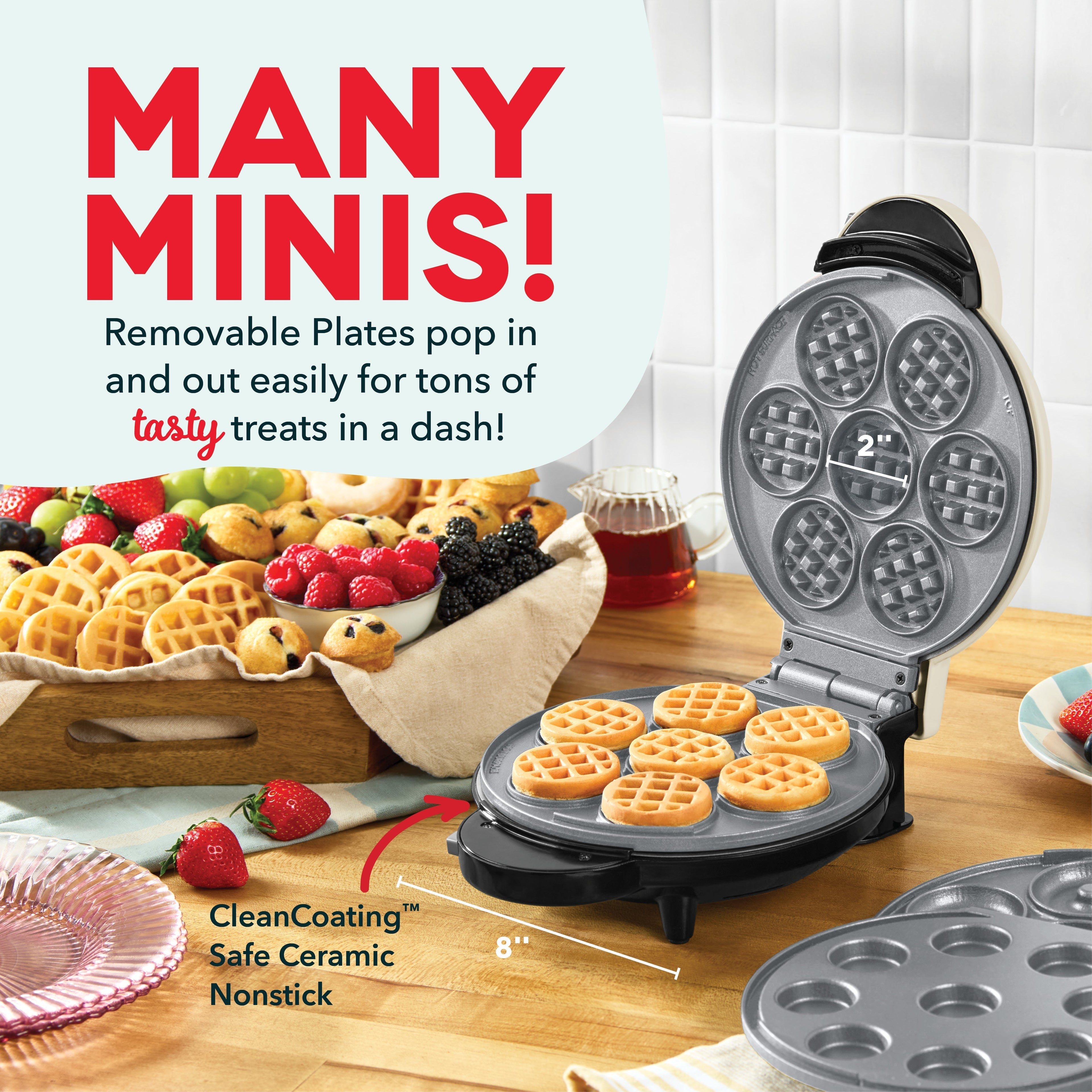 MultiMaker Treat Maker System: Waffle Bite, Mini Donut, Mini Cupcake E6　UU vs