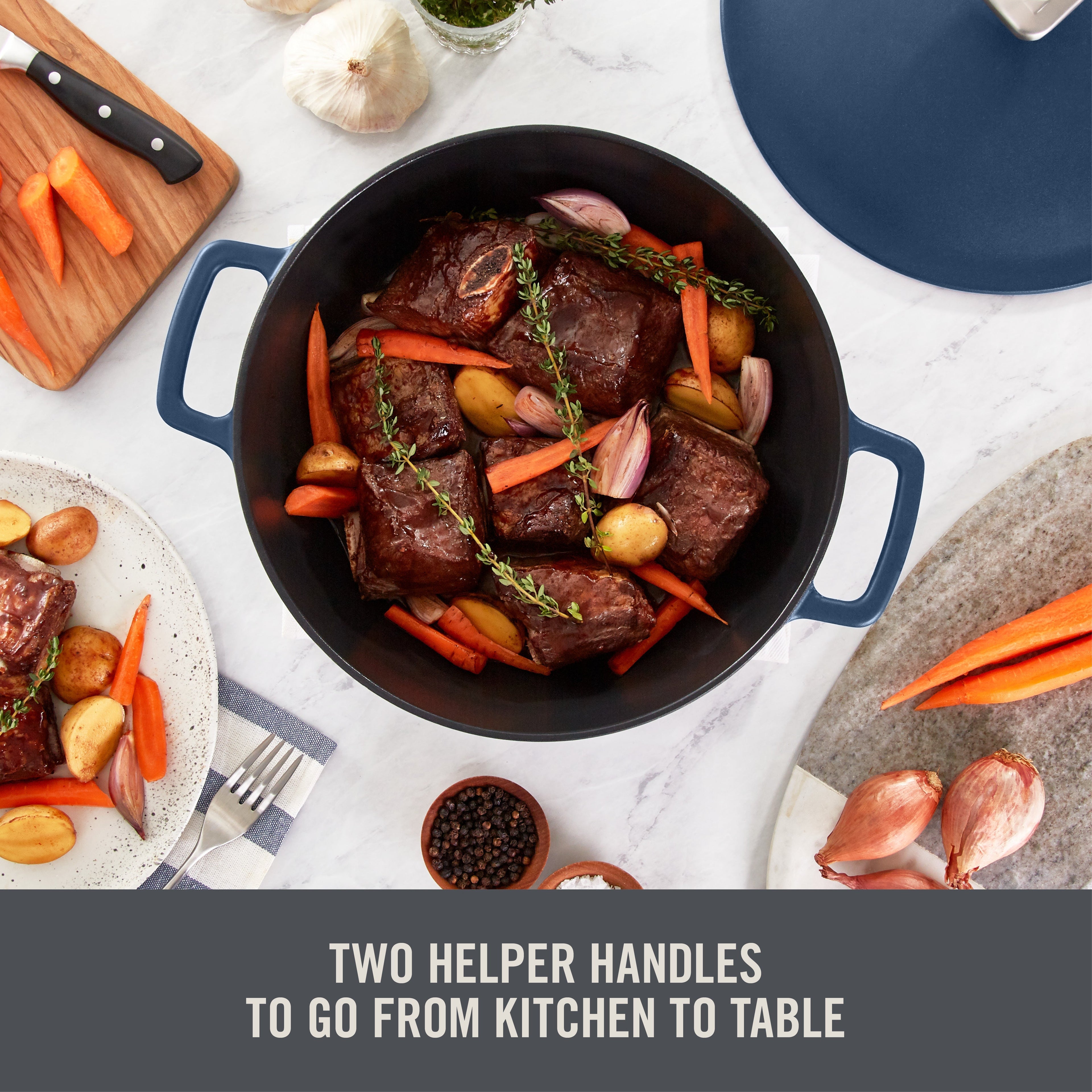 4.5 Qt. Nonstick Cast Iron Braiser K8　zb YE