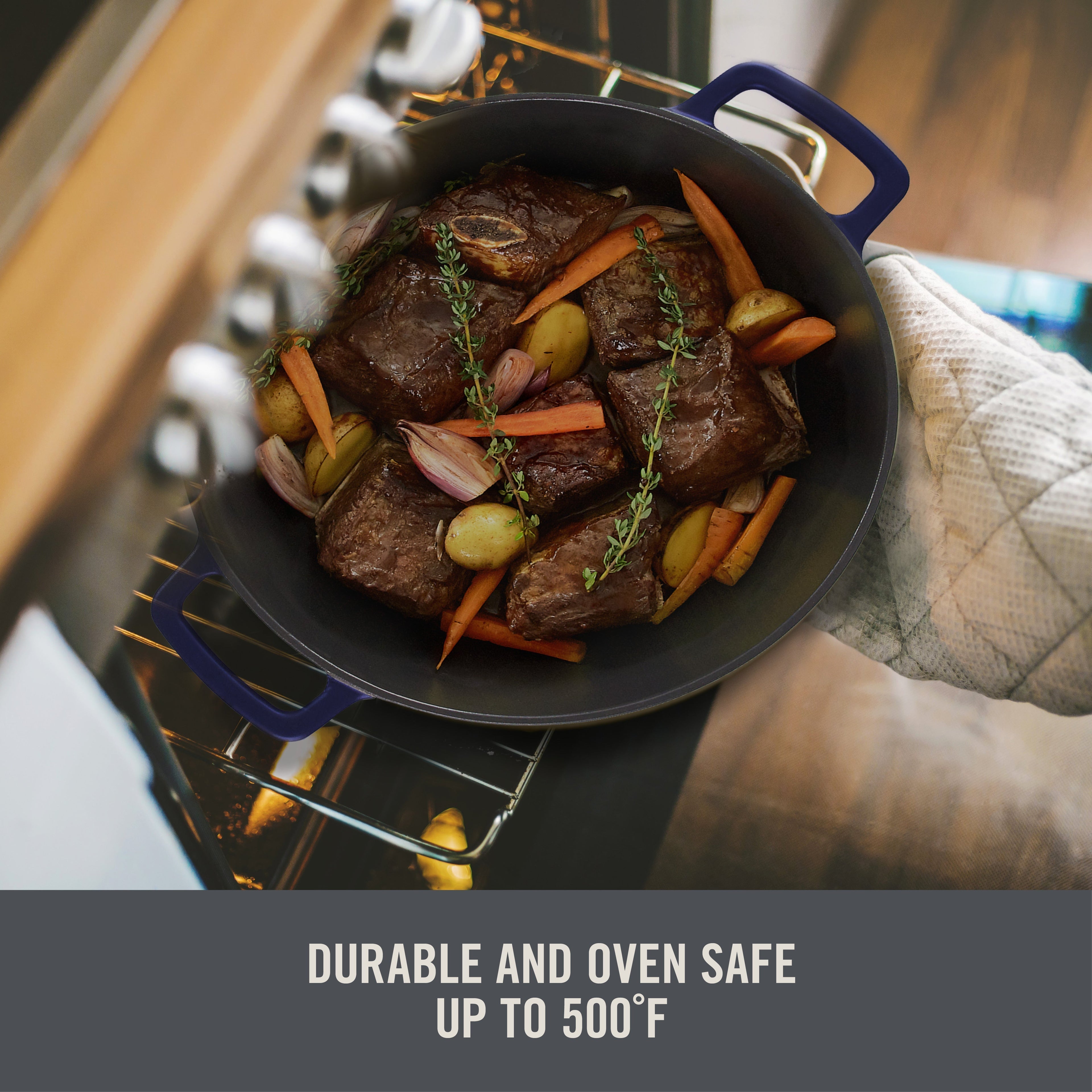 4.5 Qt. Nonstick Cast Iron Braiser K8　zb YE