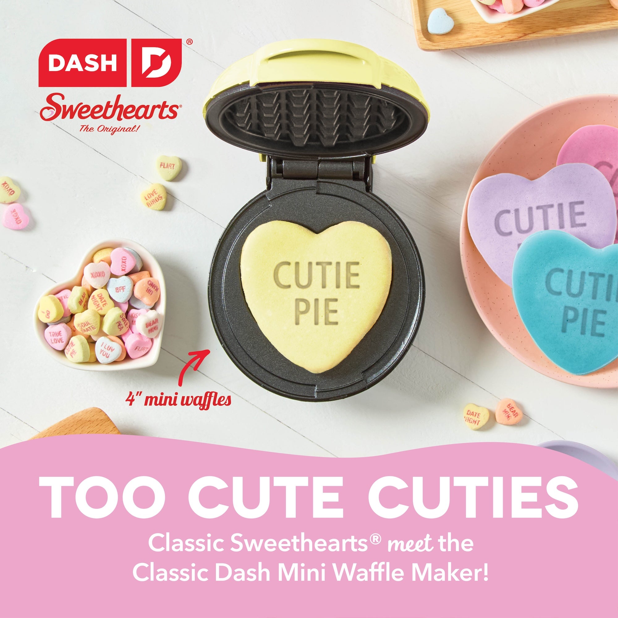 x Sweethearts Mini Waffle Maker J8　ei Co