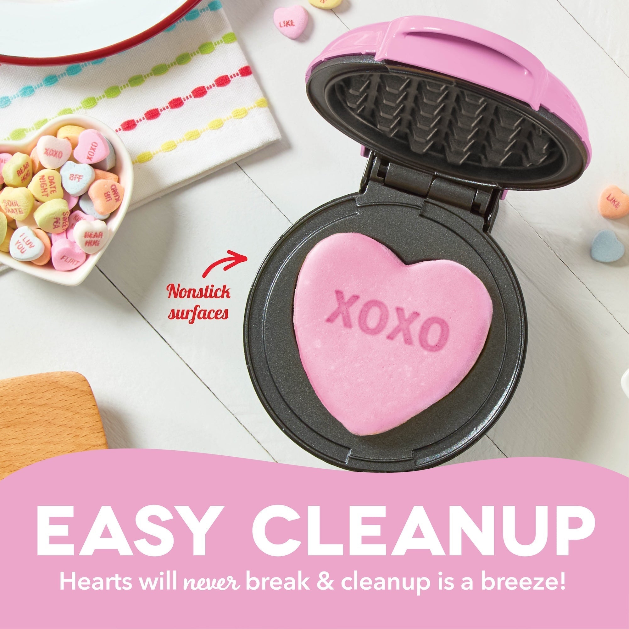 x Sweethearts Mini Waffle Maker J8　ei Co