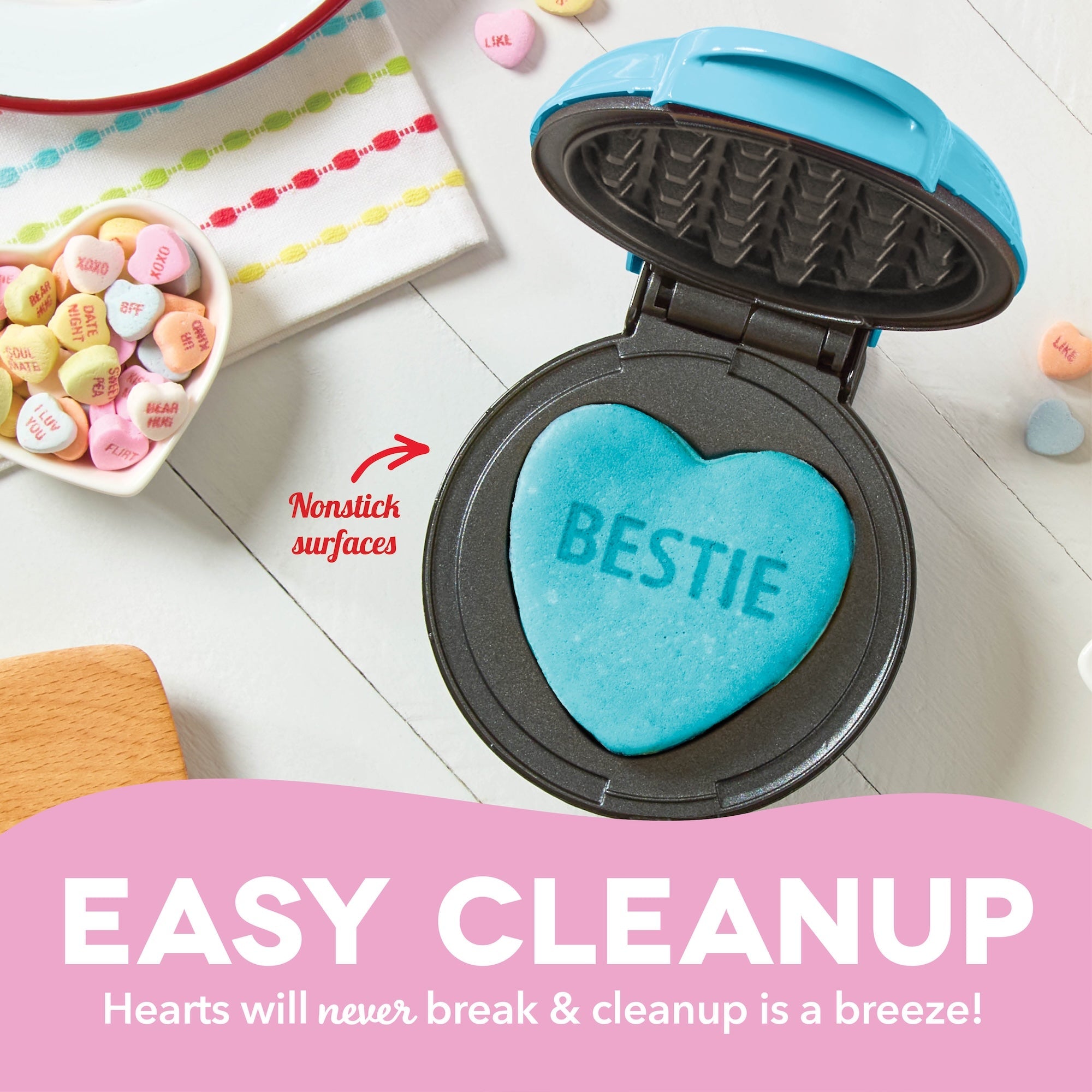 x Sweethearts Mini Waffle Maker J8　ei Co