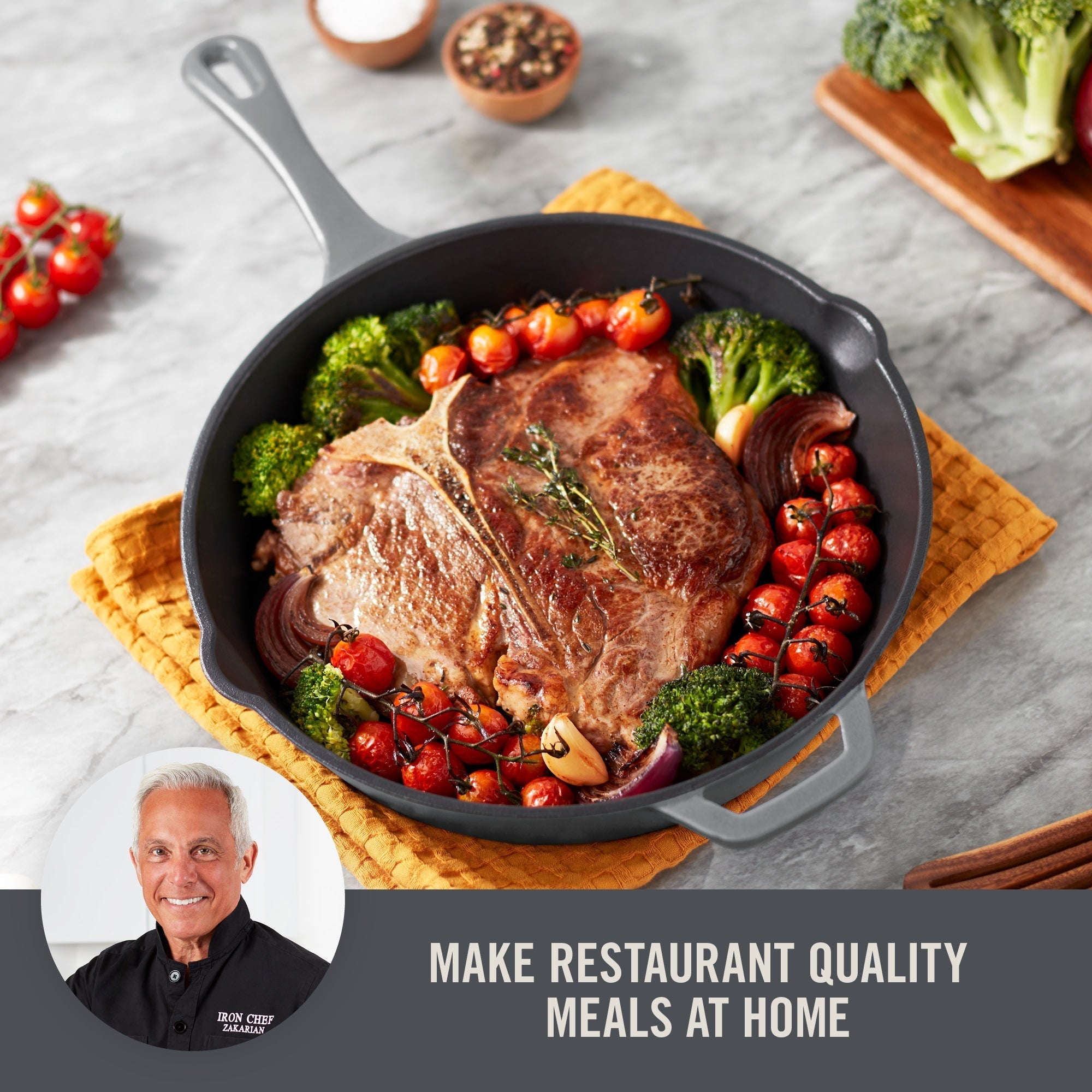 11” Nonstick Cast Iron Skillet Y1　gC iy