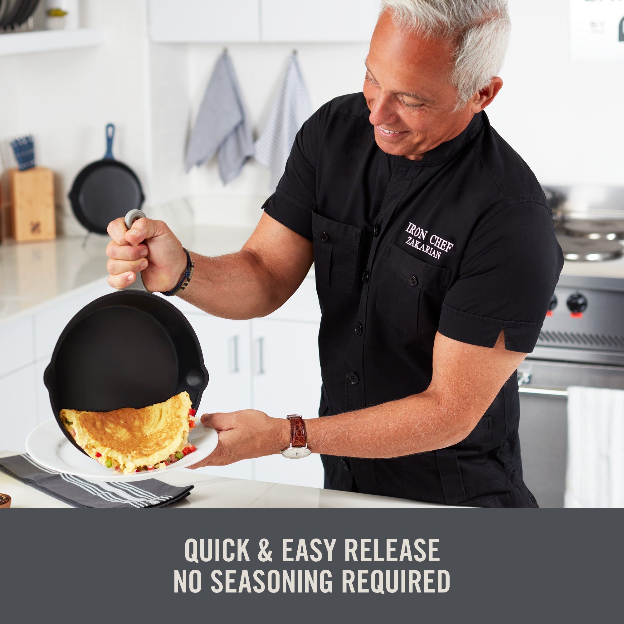 11” Nonstick Cast Iron Skillet Y1　gC iy