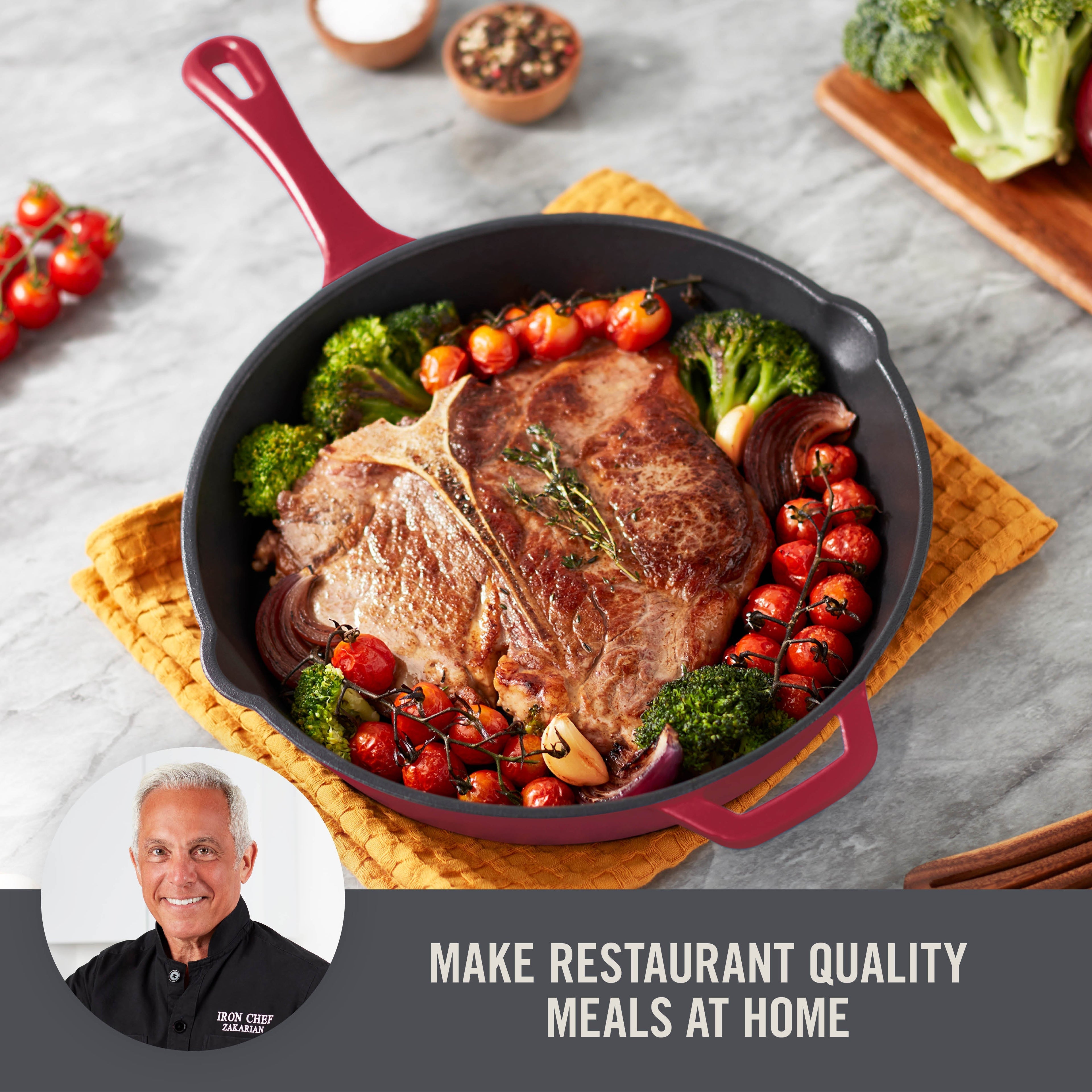 11” Nonstick Cast Iron Skillet Y1　gC iy