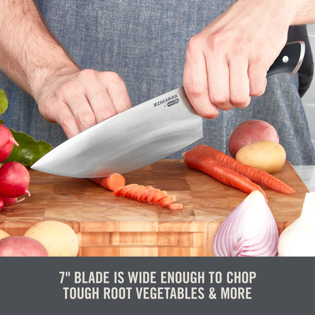 7" Rocking Chef Knife with Sheath C0　kW UZ