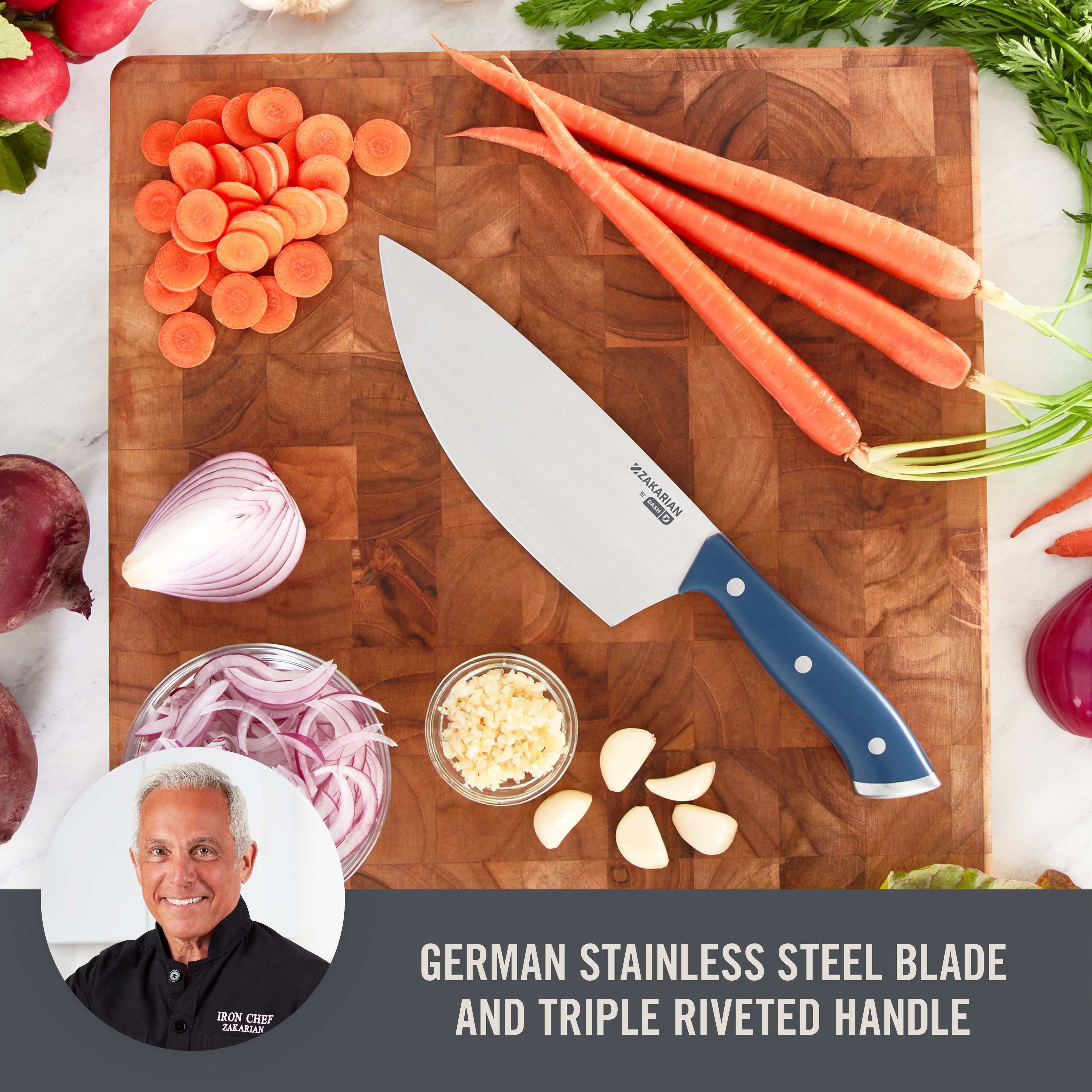 7" Rocking Chef Knife with Sheath C0　kW UZ