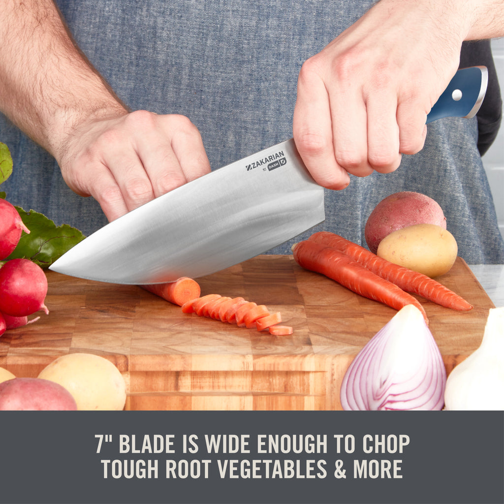 7" Rocking Chef Knife with Sheath C0　kW UZ
