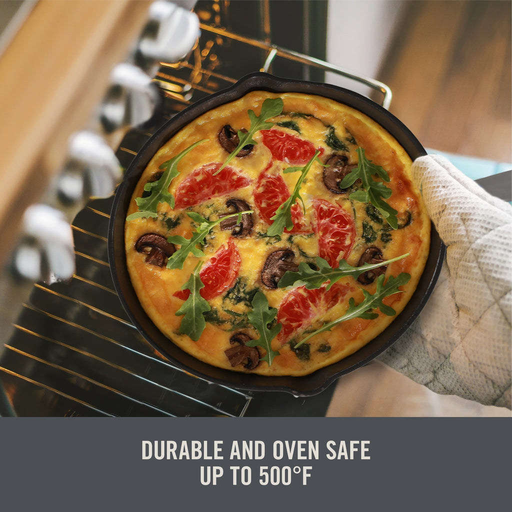 9.5" Nonstick Cast Iron Skillet A7　sL 4q